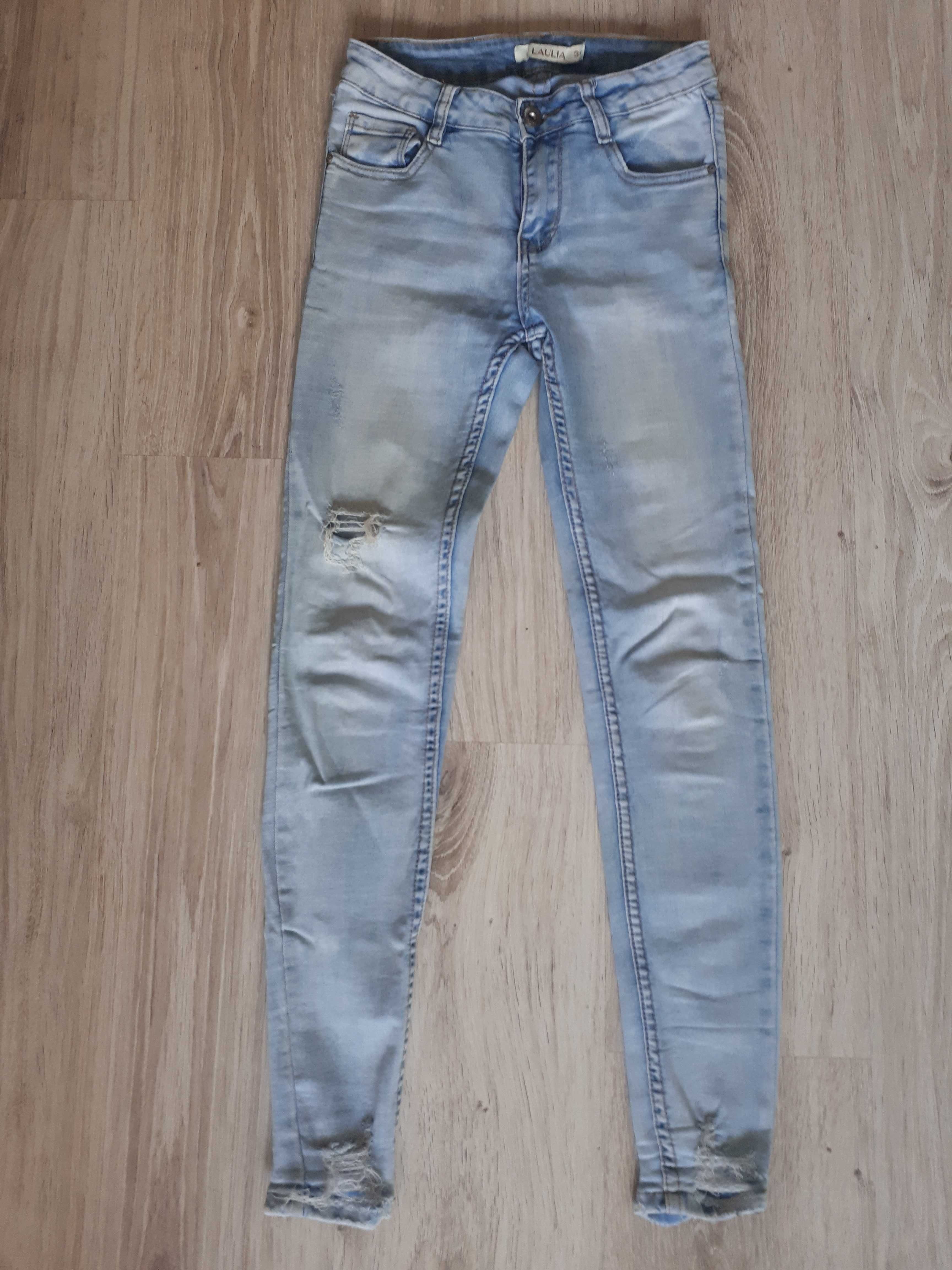 Spodnie jeansowe jasne XS