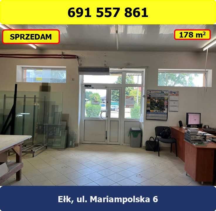 Sprzedam budynek handlowo-usługowy- Ełk, ul. Mariampolska 6