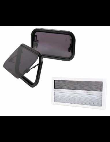Janela de batente Carbest com vidro duplo 900 x 500 cm RW Compact