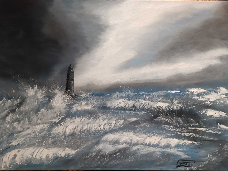 Obraz olejny "Sztorm"