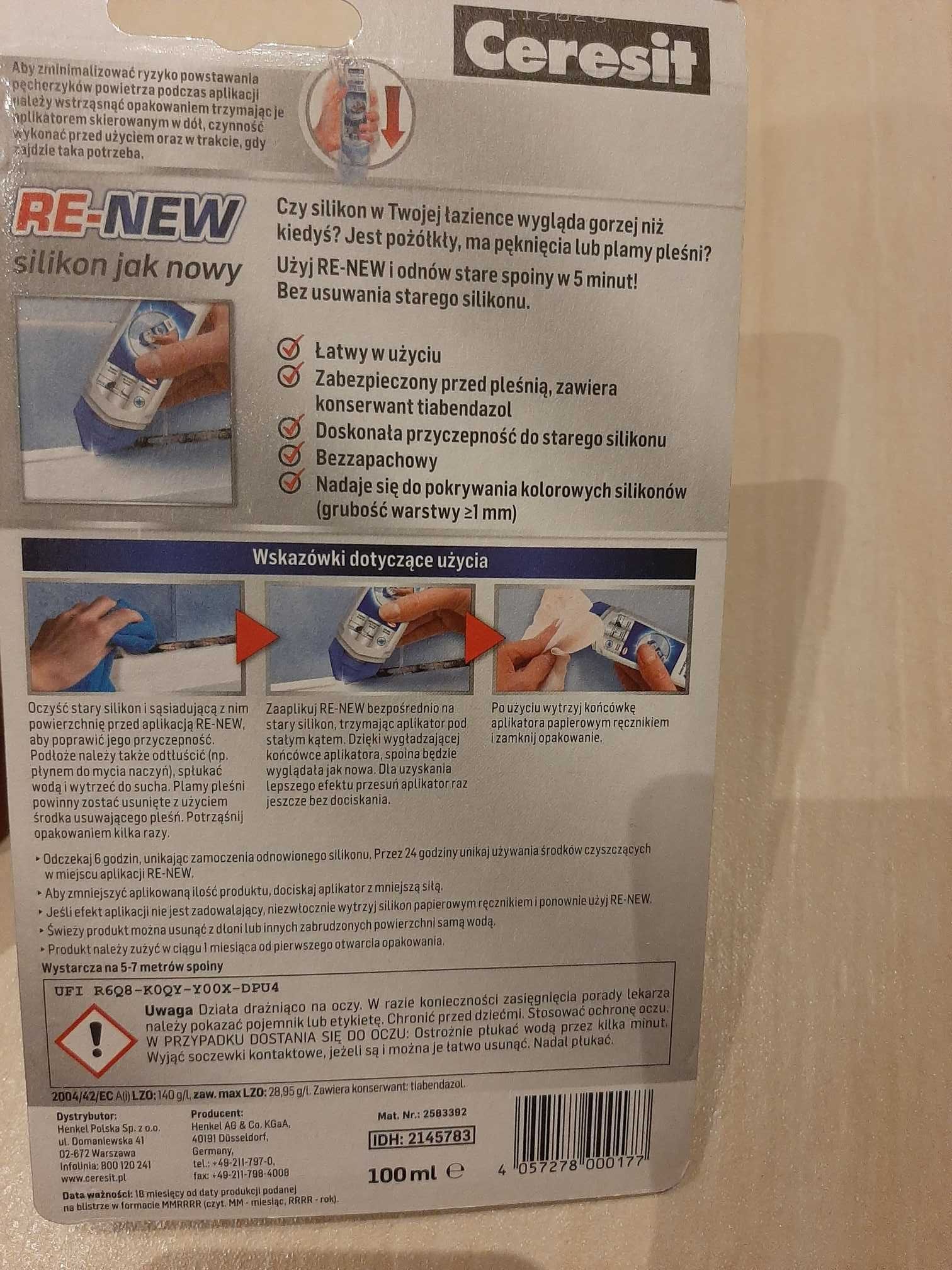 Ceresit RE-NEW-renowator silikonu 100ml