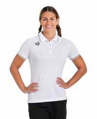 Koszulka polo T-Shirt damski bawełniany sportowy Arena Solid White R.m