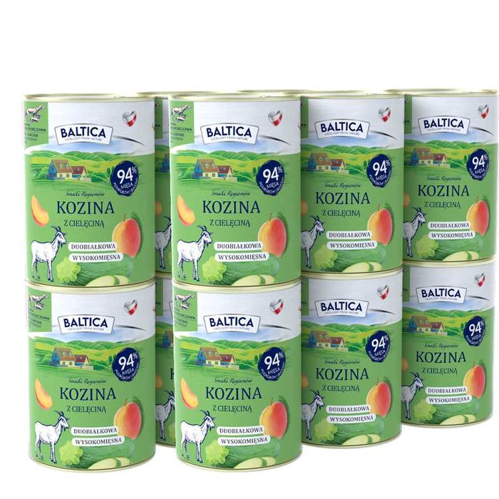 Baltica Karma mokra kozina z cielęciną 6x400g