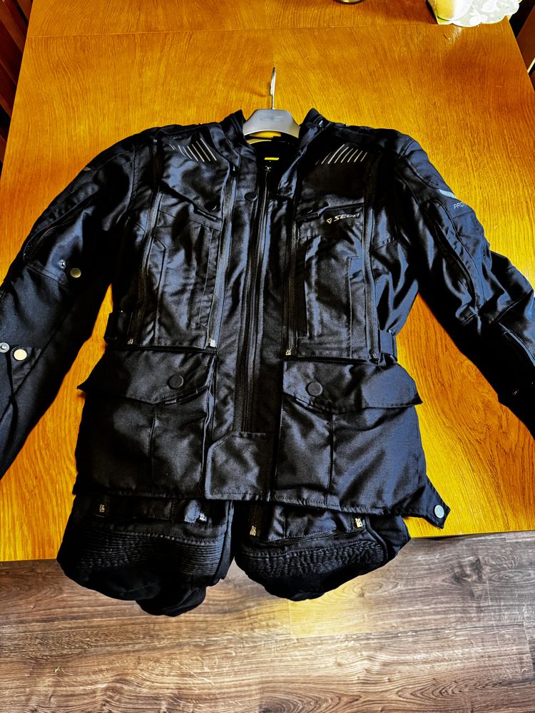 Kurtka, spodnie, zestaw motocyklowy Seca Strada evo r. M jak nowy