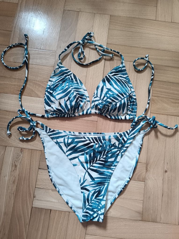 Bikini strój kąpielowy w liście