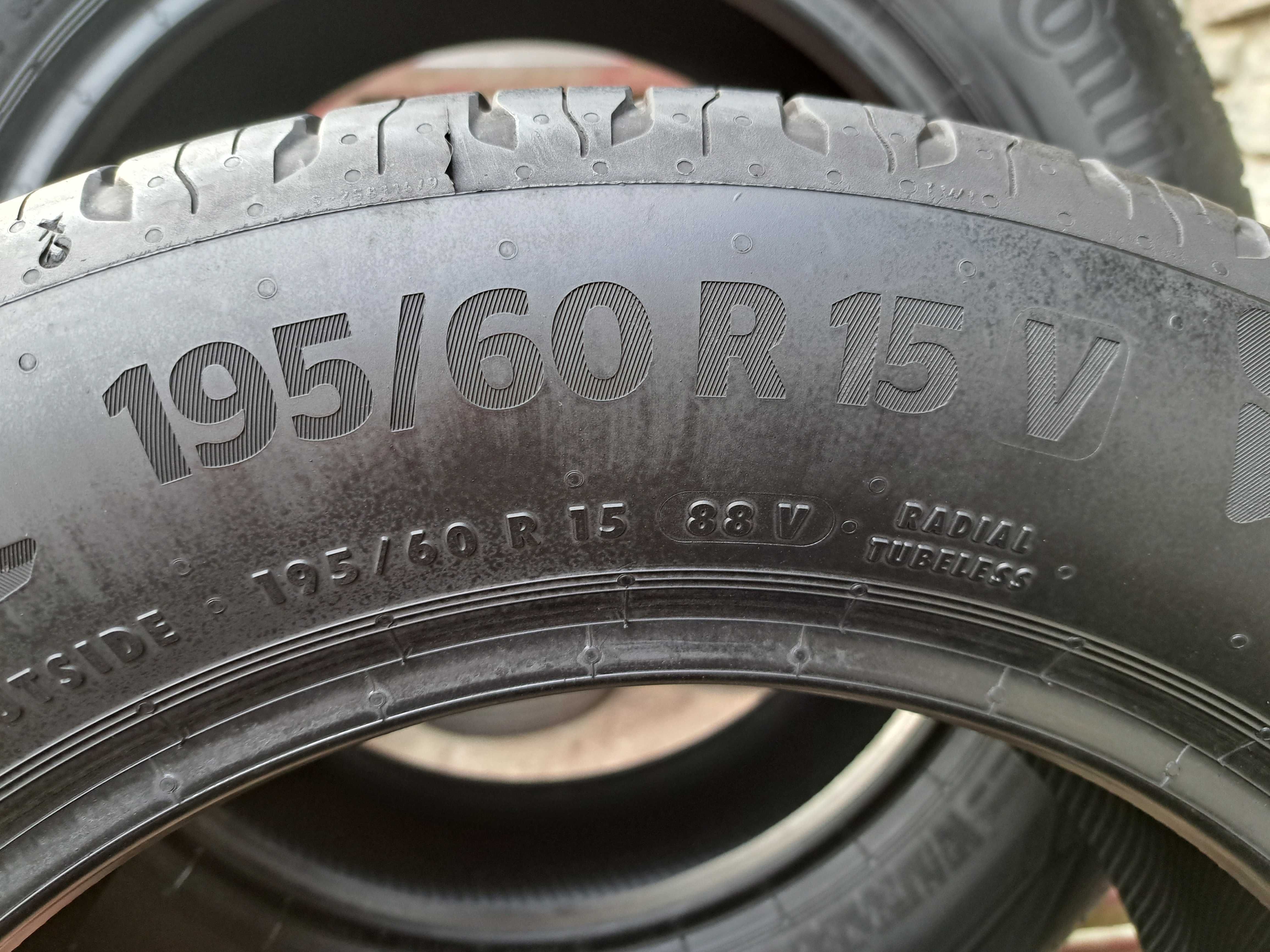 4 Opony letnie 195/60 R15 Continental Montaż i wyważanie Gratis!
