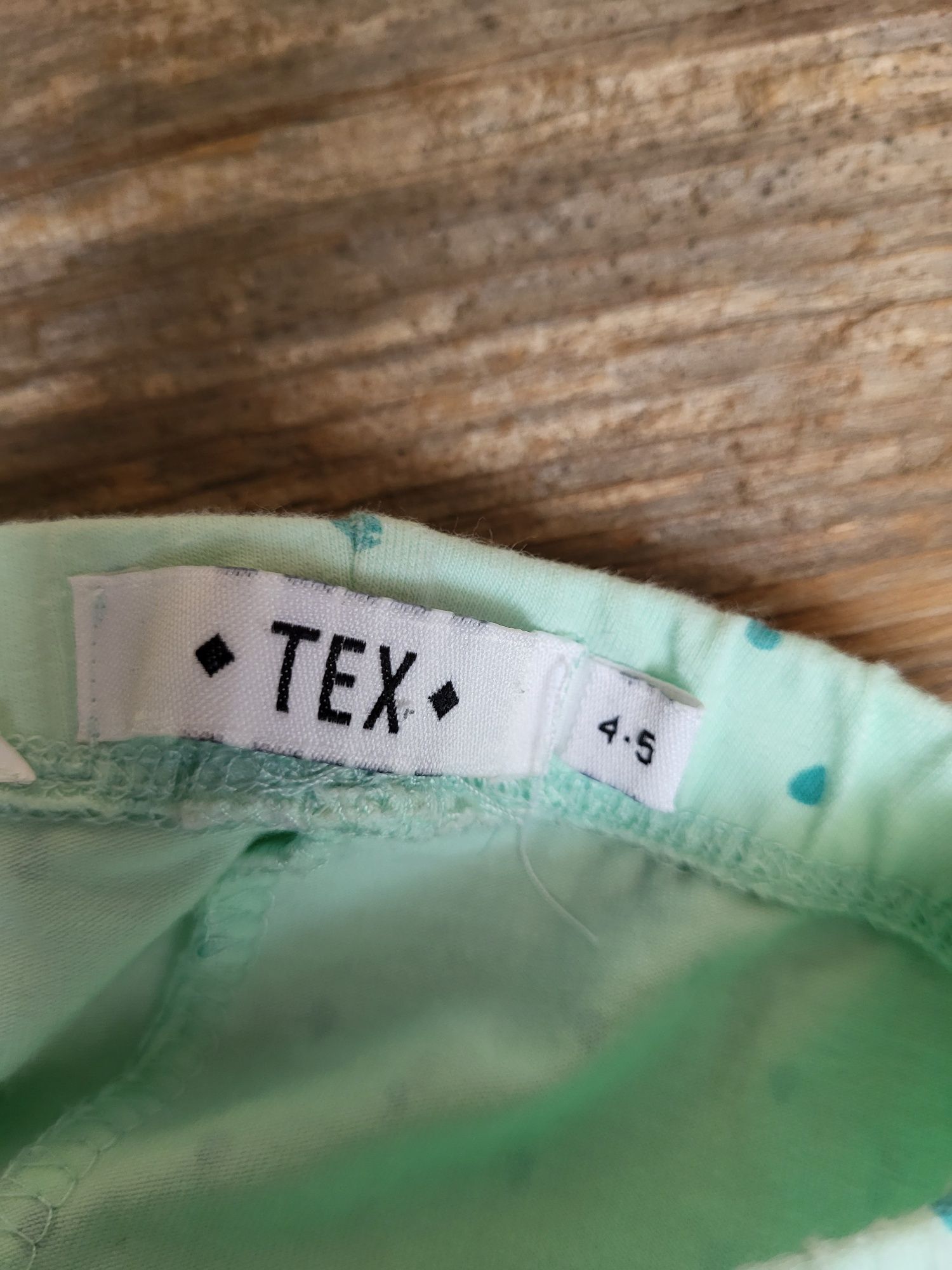 TEX legginsy seledynowe 4-5 lat