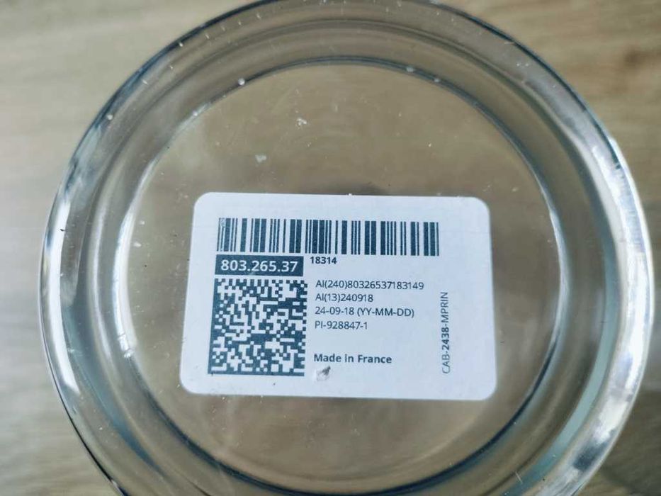 Dwa szklane wazony/latarnie POMP IKEA