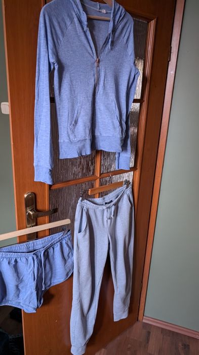 H&M amisu esmara niebieski zestaw dresowy