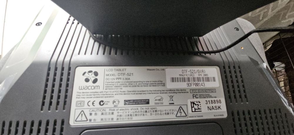 Tablet Wacom DTF 521