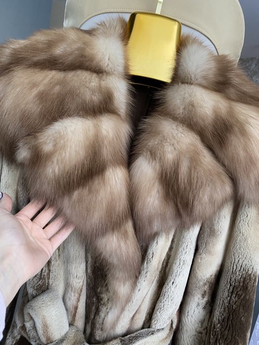 Неймовна фірмова шуба норкова з соболем італія 46/48