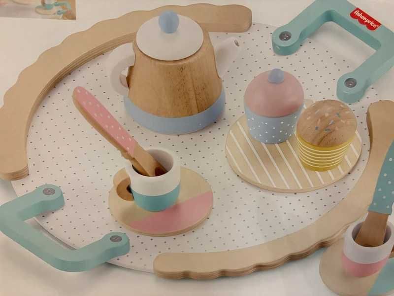 Fisher-Price Czas na podwieczorek Zestaw drewnianych zabawek HXT82