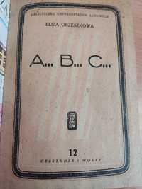 Eliza Orzeszkowa A B C 1956 stara książka antyk