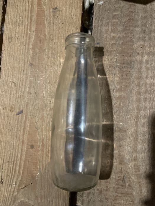 Stara butelka po mleku PRL