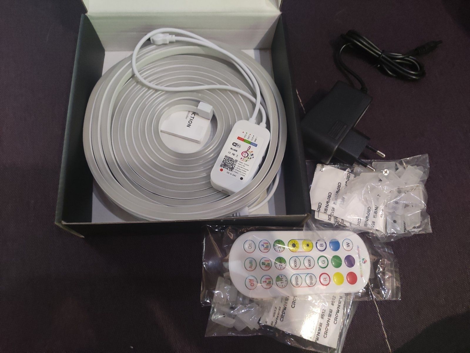 Неоновая лента RGB 5050wifi,bluetooth 5м