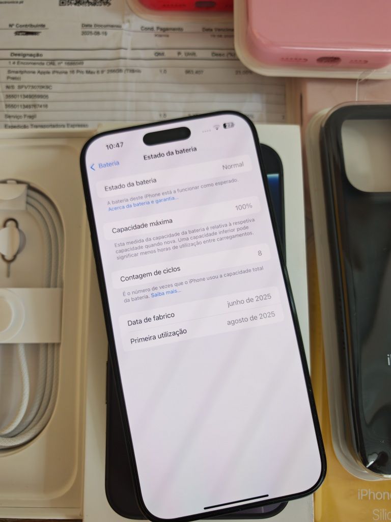 iPhone 16 Pro Max 256GB Preto Titanium SemiNovo C/Garantia Aceito Reto