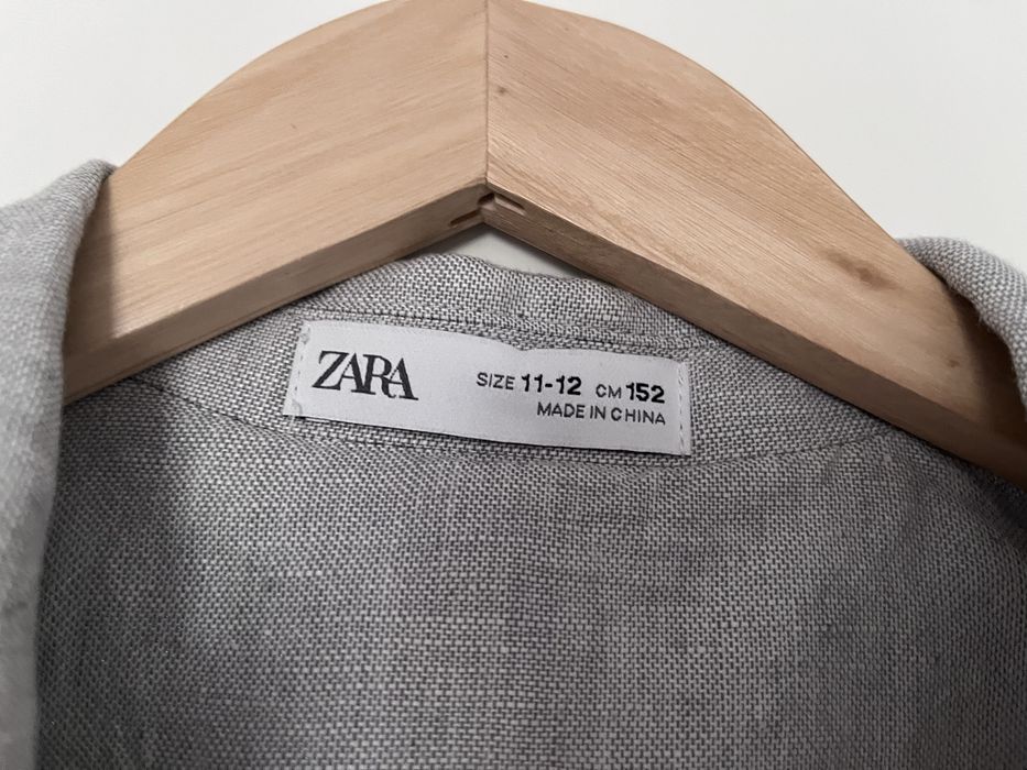 Zara- garnitur z tkaniny z domieszką lnu 152 cm