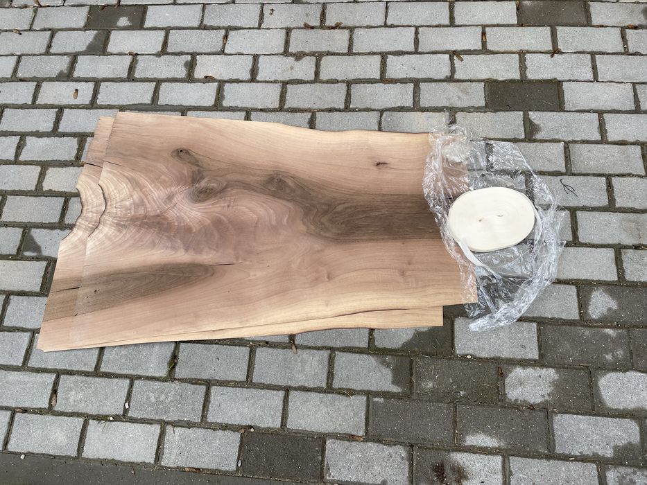 Fornir orzechowy plus tasma papierowa do forniru