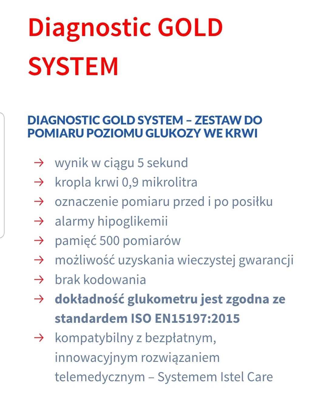 Glukometr Diagnostic Gold System