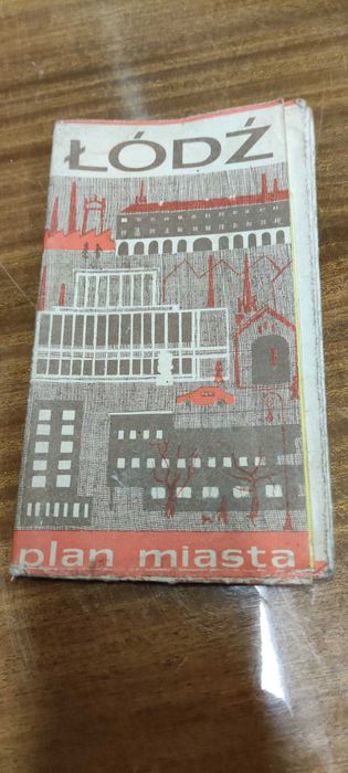 stara mapa miasta Łódź PRL