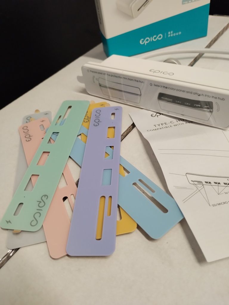 Epico Type-C Hub 7 in 1 - Przejściówka USB-C do iMac