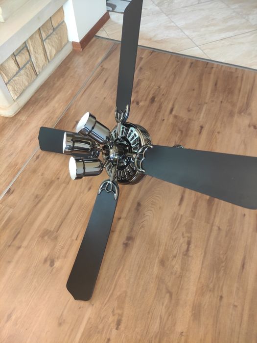 Żyrandol z wiatrakiem lampa z wiatrakiem