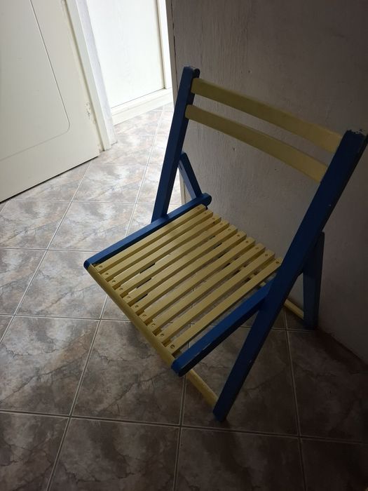 Składane krzesła drewniane 4 sztuki