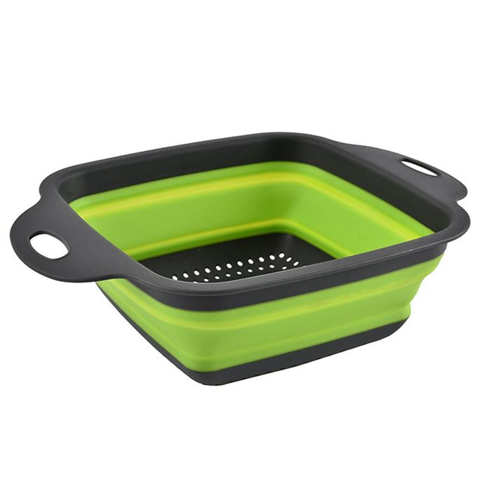 Składany Durszlak Silikonowy Sitko do Makaronu Owoców Warzyw 29x22x9cm