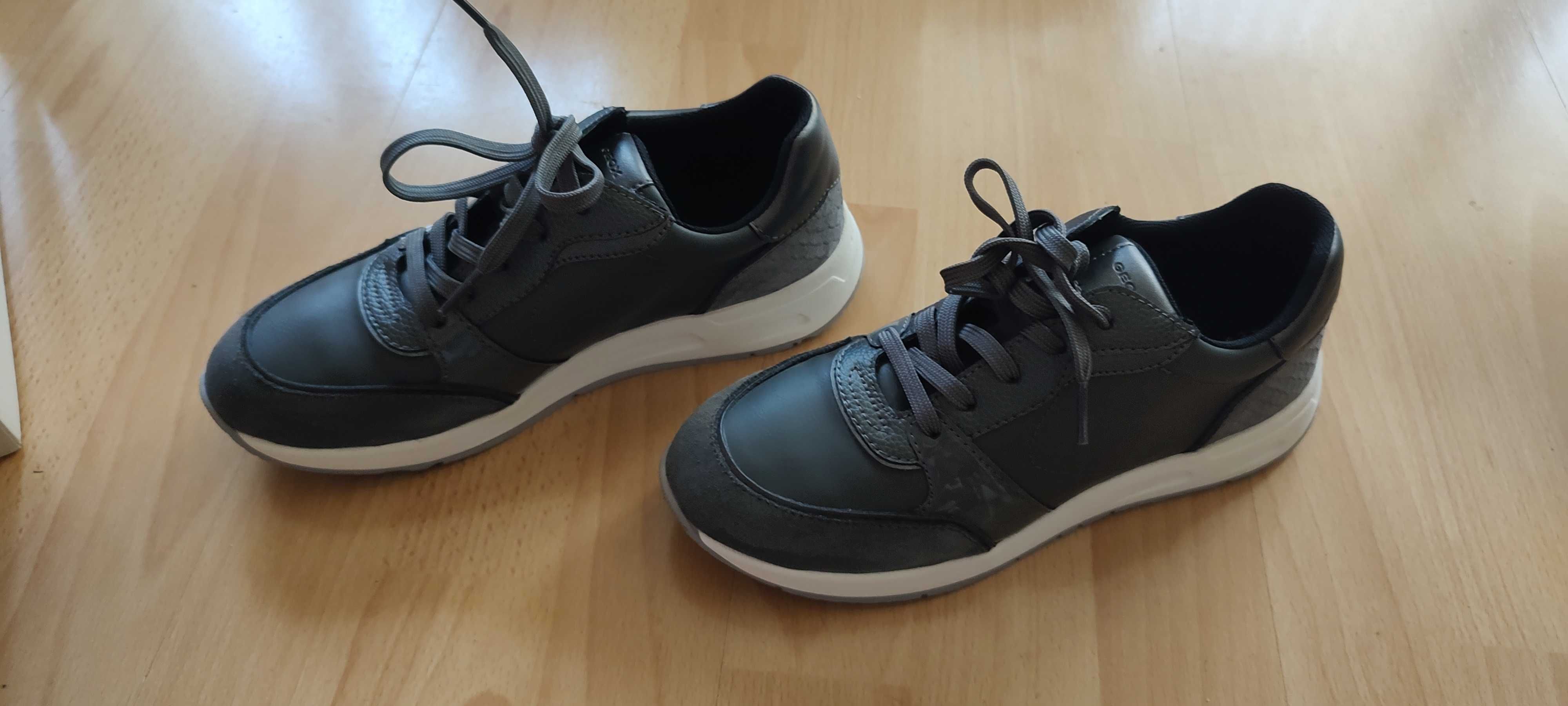 Nowe damskie buty Geox szare, rozmiar 37 EU