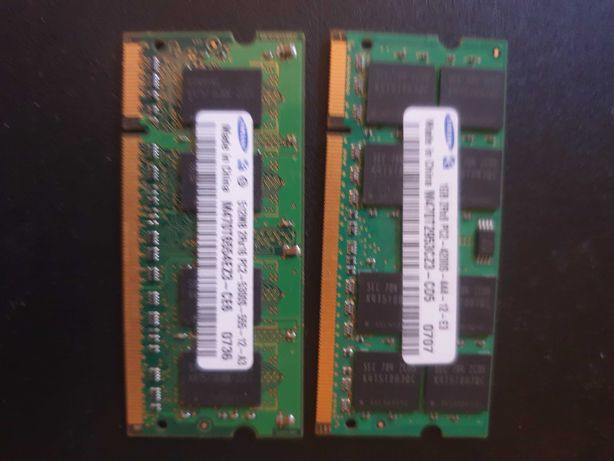 Оперативна пам'ять для ноутбука ОЗУ DDR2 PC2 1GB, 512MB