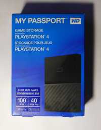 Зовнішній HDD WD My Passport 4 TB для Playstation (WDBZGE0040BBK)