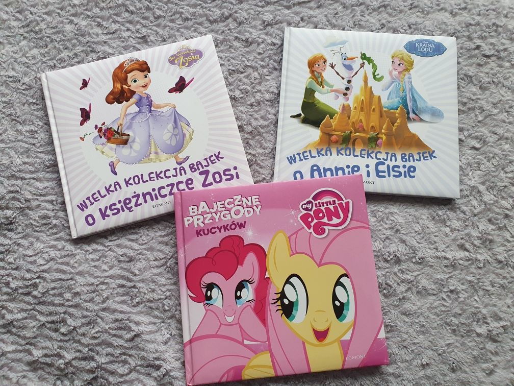 Zestaw książek My Little Pony Księżniczka Zosia Anna i Elsa