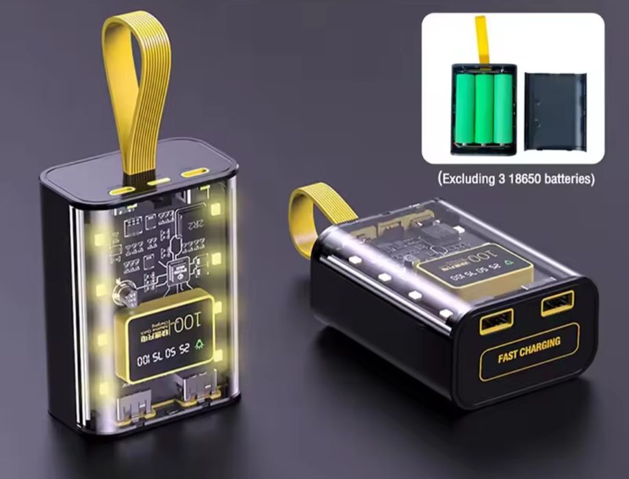 Павербанк 9000mah з акумуляторами, power bank