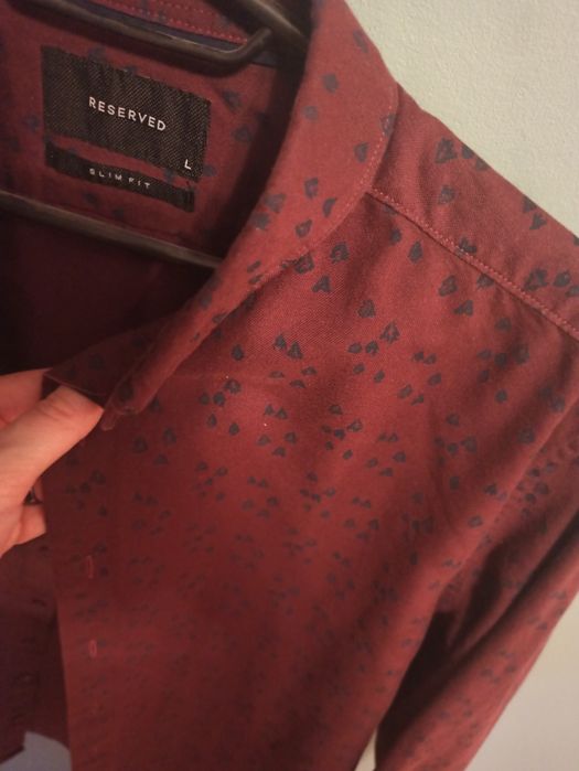 Koszula reserved bordo L