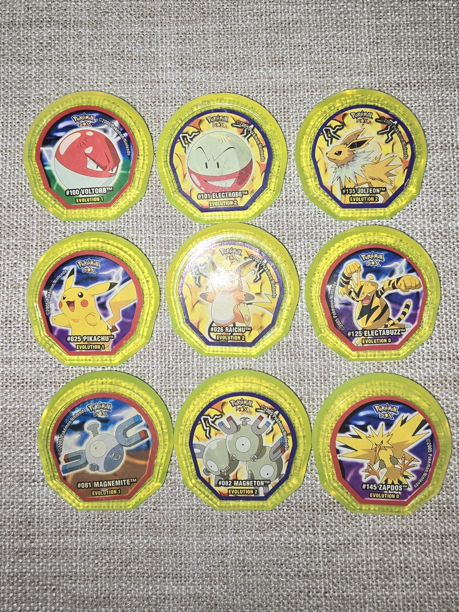 Tazos pokémon nox