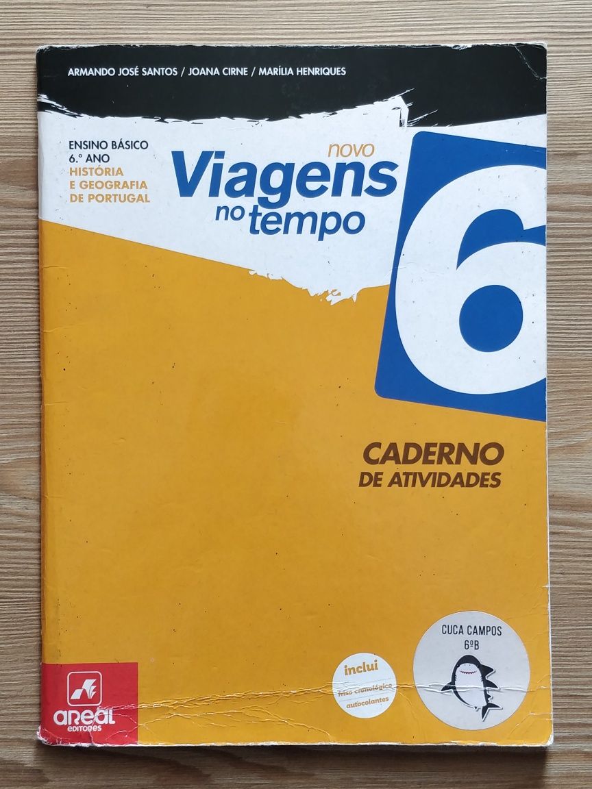 Livro escolar de actividades História e Geografia de Pt 6 ano
