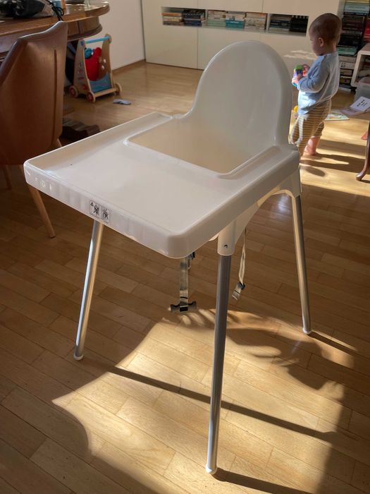 Ikea Antilop Krzesełko do karmienia dziecka + tacka + pasy