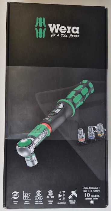 Zestaw klucza dynamometrycznego Wera (2-12Nm) Safe-Torque A1 Set 1