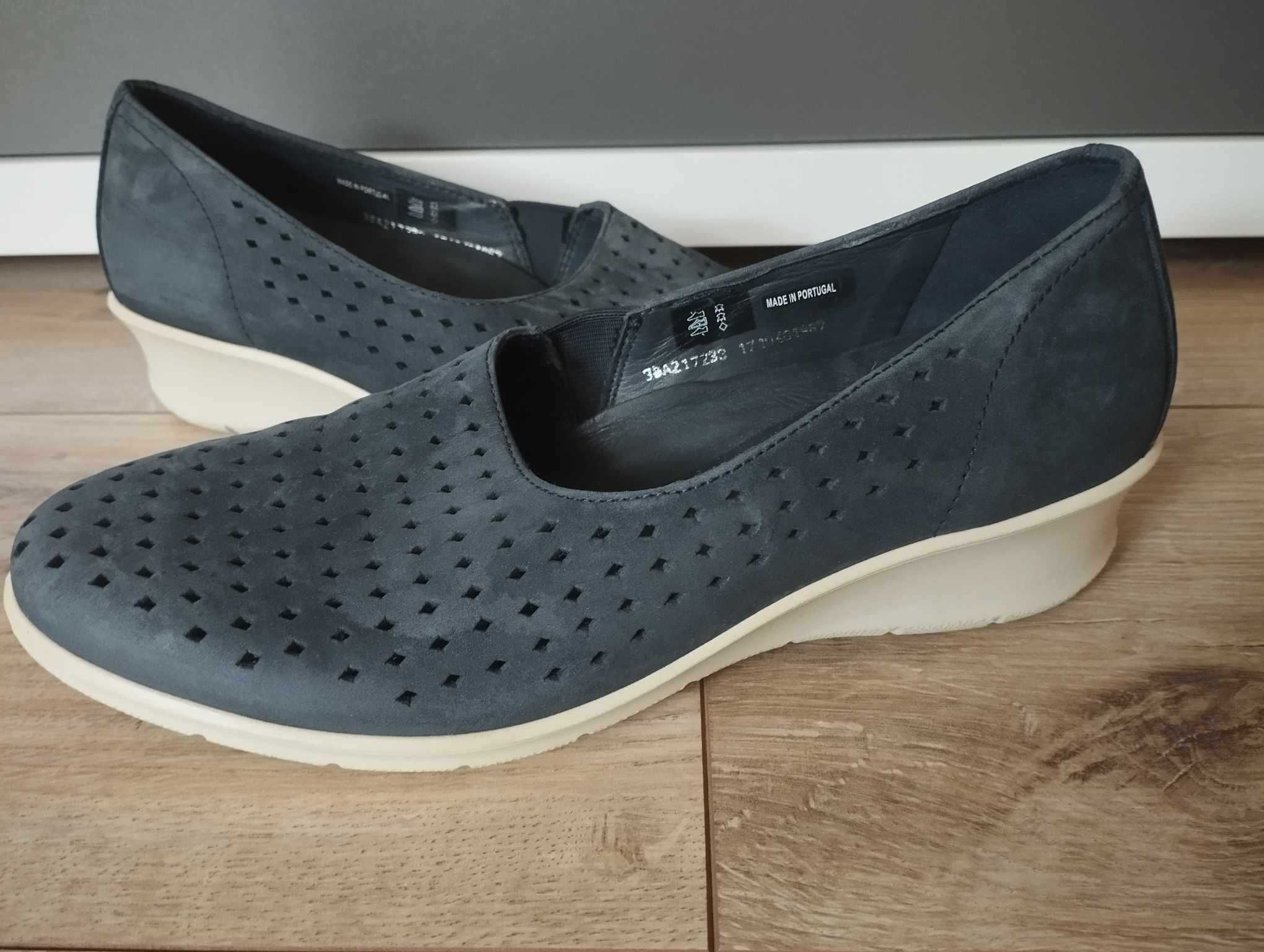 ECCO Felicia Summer Slip On 38 lekkie przewiewne czółenka