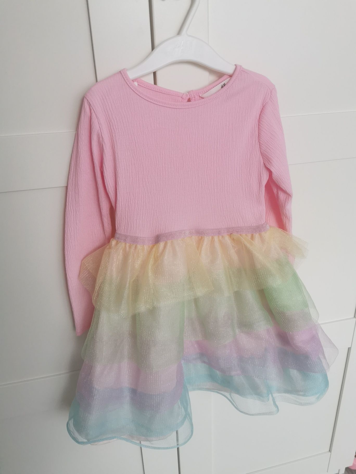 Sukienka tiulowa jednorożec H&M 110/116