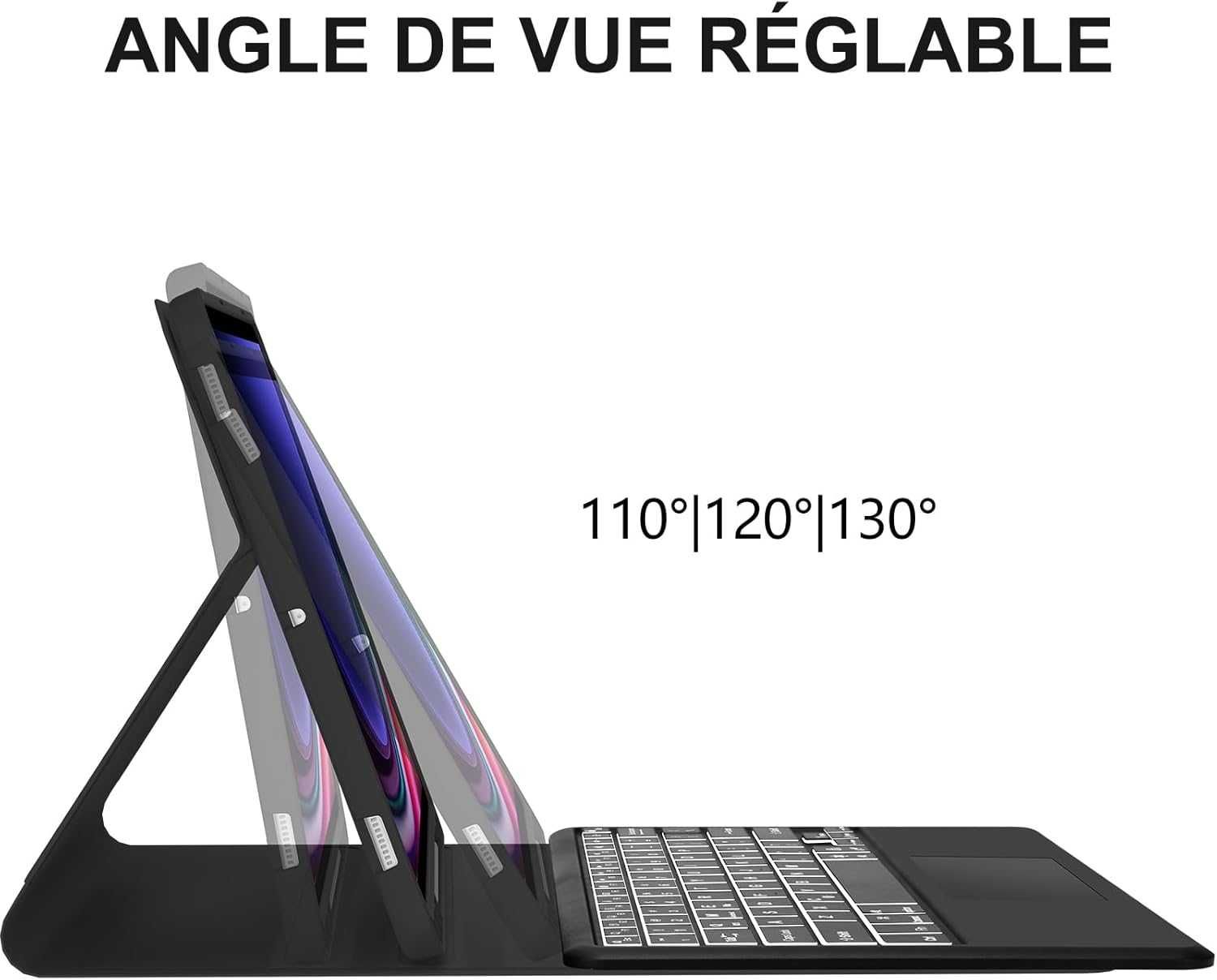 JADEMALL etui klawiatura touchpad Samsung Galaxy Tab S9+ S9FE+