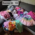 Paka Ubrań Zestaw Ubranek dla dziewczynki od rozmiaru 56 do 104
