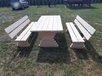 Stół z ławkami meble ogrodowe