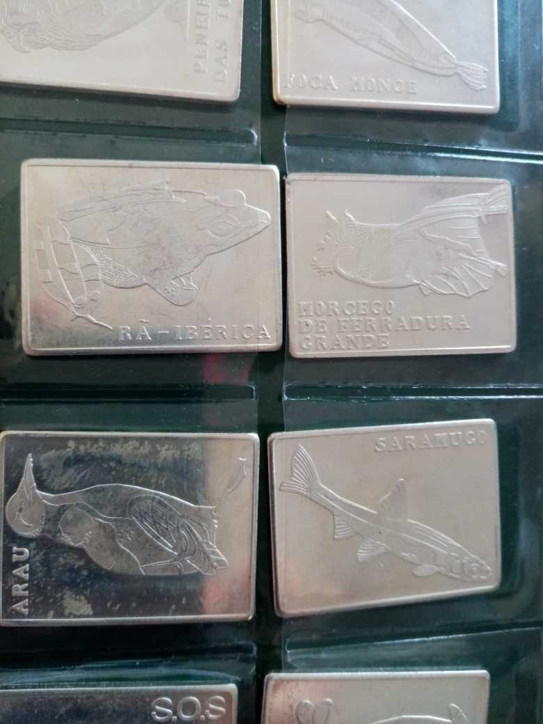 coleção medalhas sos animais em perigo