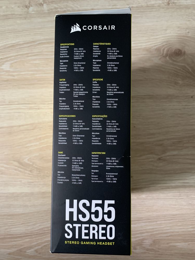 Słuchawki przewodowe z mikrofonem Corsair HS55