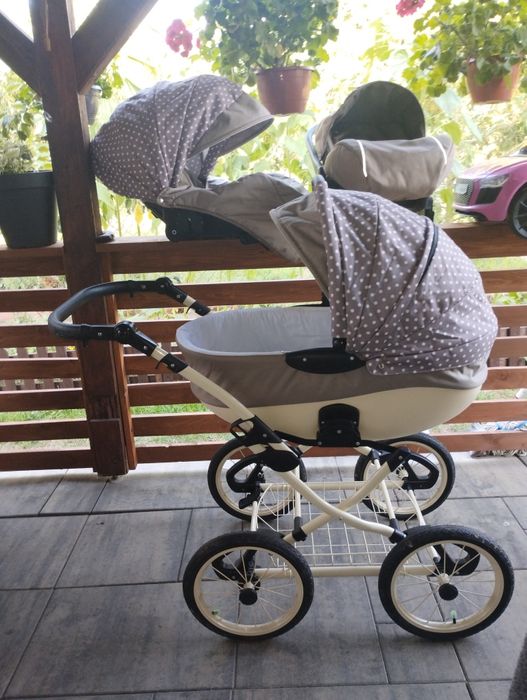 Wózek dziecięcy 3/1 w stylu retro