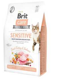 Сухий корм для кішок Brit Care Cat GF Sensitive (індичка, лосось)