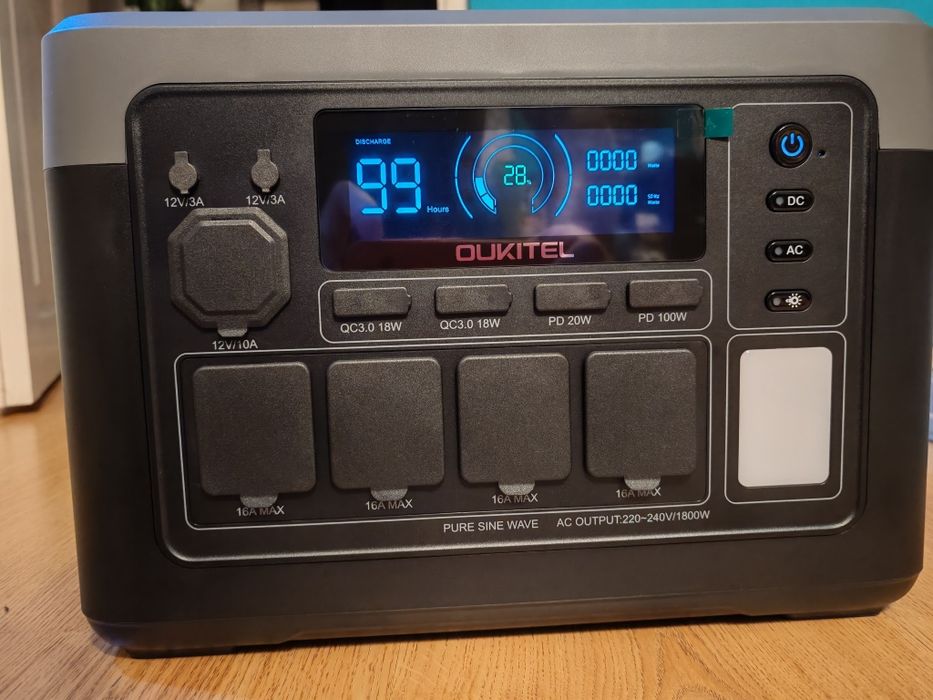 Oukitel P1000 E PLUS 1800W przenośna stacja zasilana