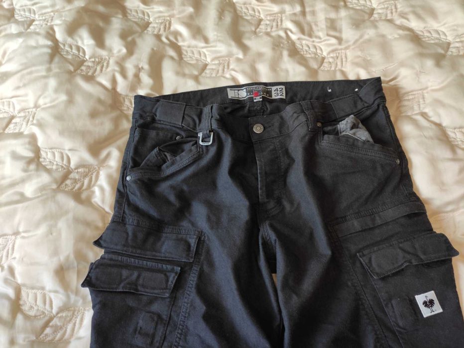 Męskie spodnie robocze Engelbert Strauss Cargo Denim Vintage r. 58