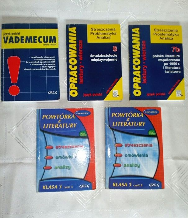 J. Polski - vademecum + opracowania lektur